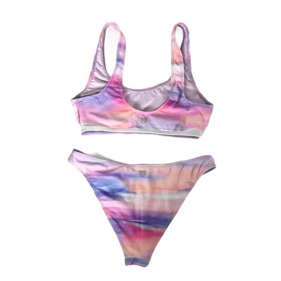 Forever 21 Ombre Pink, Lavender and White Bikini Size S - Picture 2 of 3